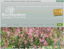 Tablet Screenshot of burleydamgardencentre.co.uk